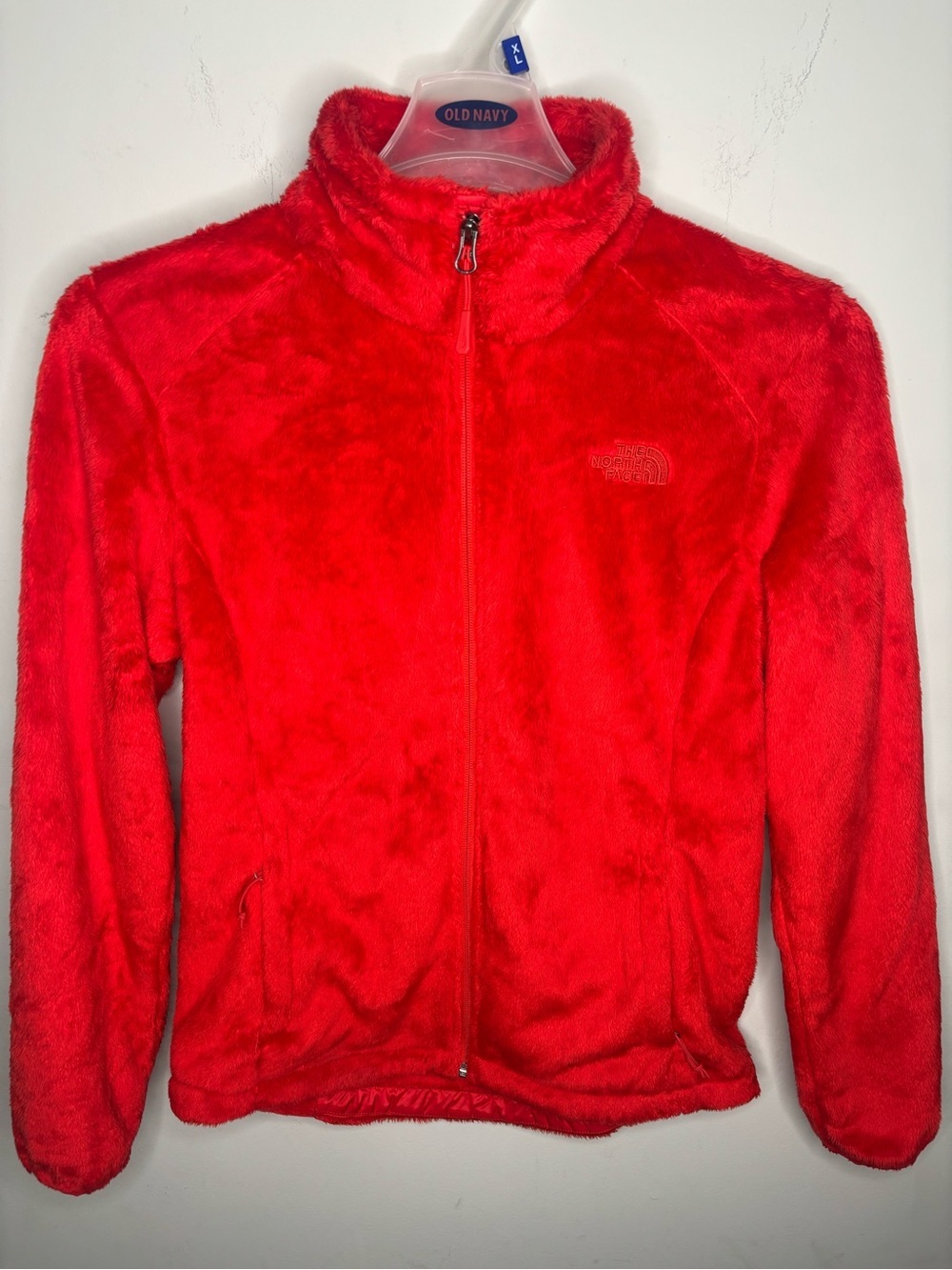 The North Face Red Fleece Full-Zip Jacket Womens SIZE Small